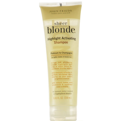 John Frieda Sheer Blonde Highlight Activating Shampoo Platinum to Champagne 8.45 oz