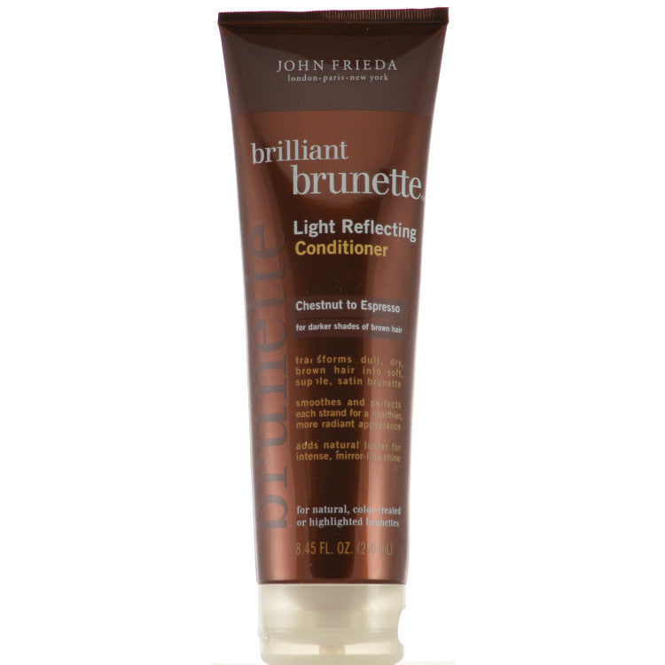 John Frieda Brilliant Brunette Light Reflecting Conditioner Chestnut to Espresso 8.45 oz