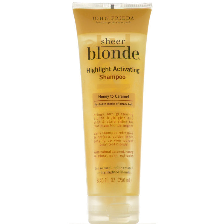 John Frieda Sheer Blonde Highlight activating Shampoo Honey to Caramel 8.45 oz