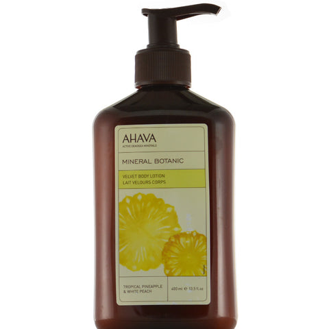 Ahava Mineral Botanic Velvet Body Lotion Tropical Pineapple & White Peach 13.5 oz