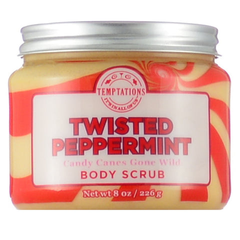 Bath and Body Works Twisted Peppermint Candy Canes Gone Wild Body Scrub 8 oz