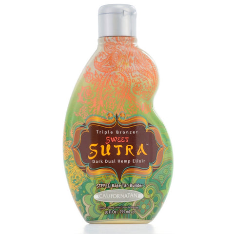 California Tan Triple Bronzer Sweet Sutra Dark Dual Hemp Elixir Step 1 Base Tan Builder 10 oz