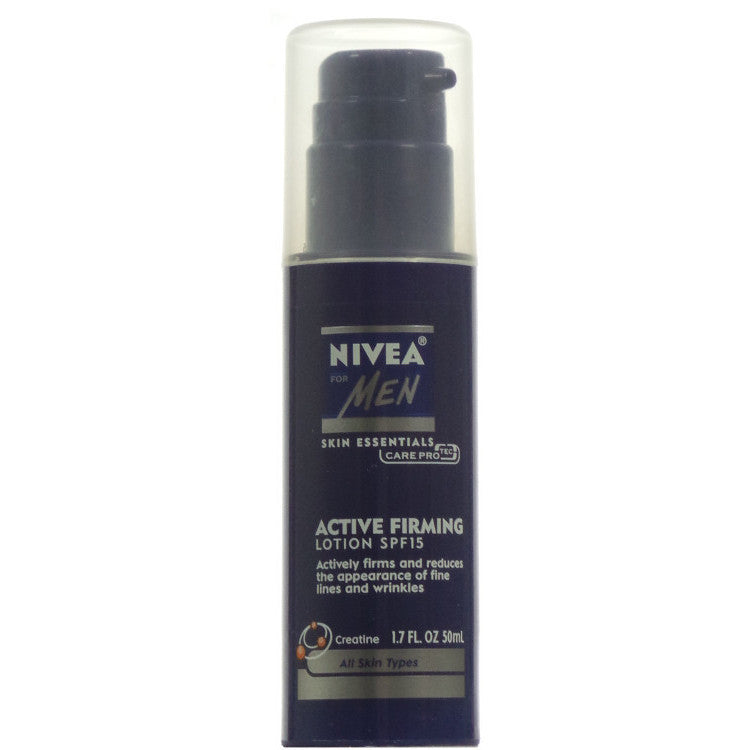 Nivea for Men  Active Firming Lotion SPF 15  1.7 fl oz / 50 ml Expired 11/07