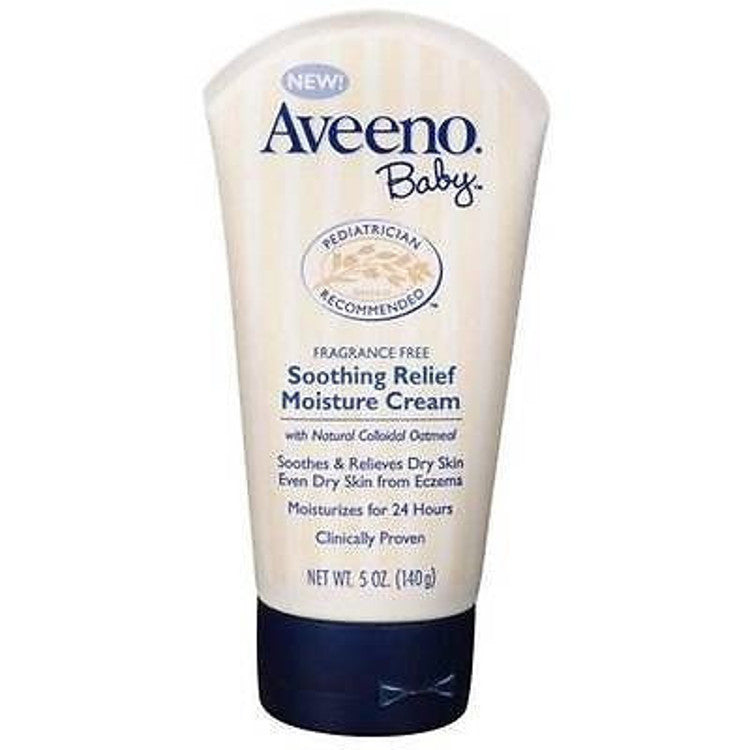 (4 pack) Aveeno Baby Soothing Relief Moisture Cream - 5 oz Tubes