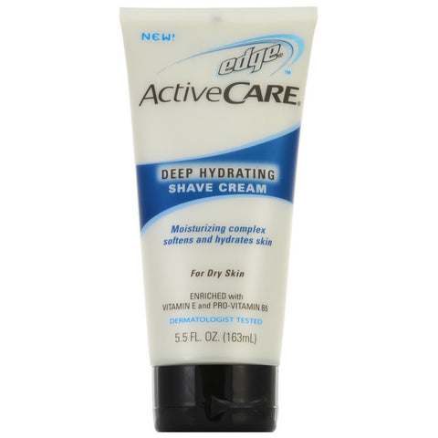 Edge Active Care Deep Hydrating Shave Cream For Dry Skin 5.5 oz