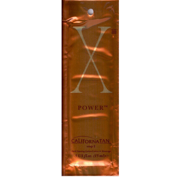 (10 Pack) California Tan X Power Step 2 Dark Tanning Lotion Sample Size