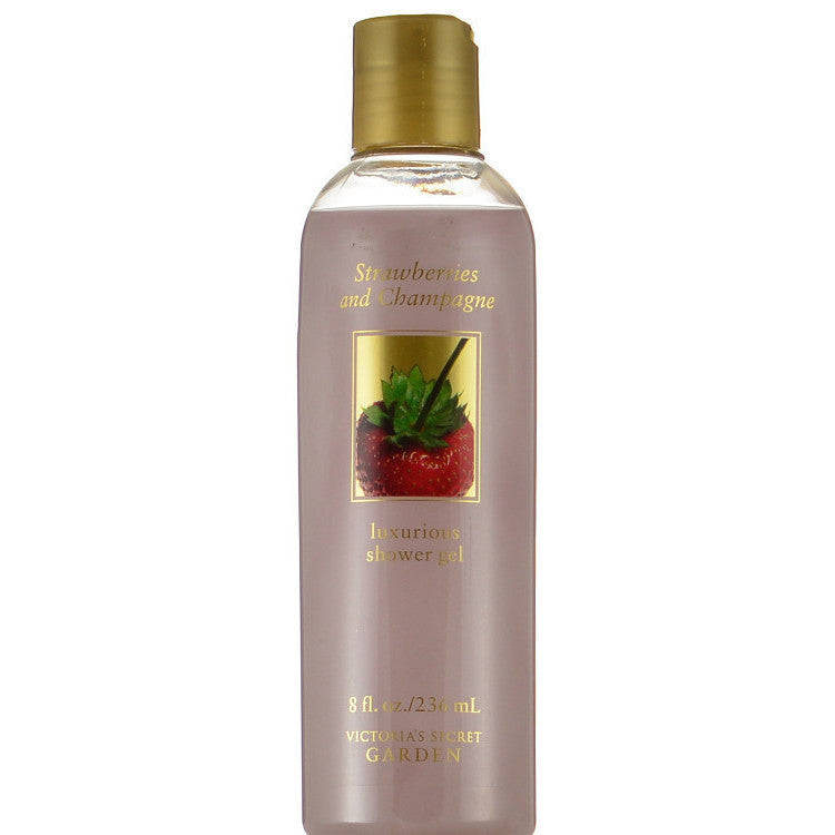 Victoria's Secret Garden Strawberries and Champagne Luxurious Shower Gel 8 oz