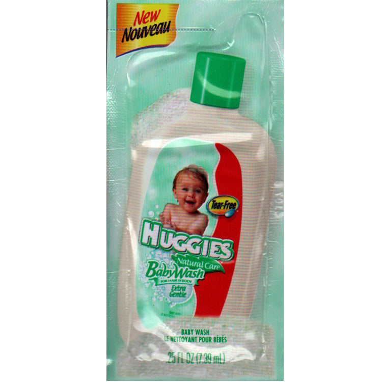 (10 Pack) Huggies Natural Care Baby Wash for Hair & Body Extra Gentle Samples