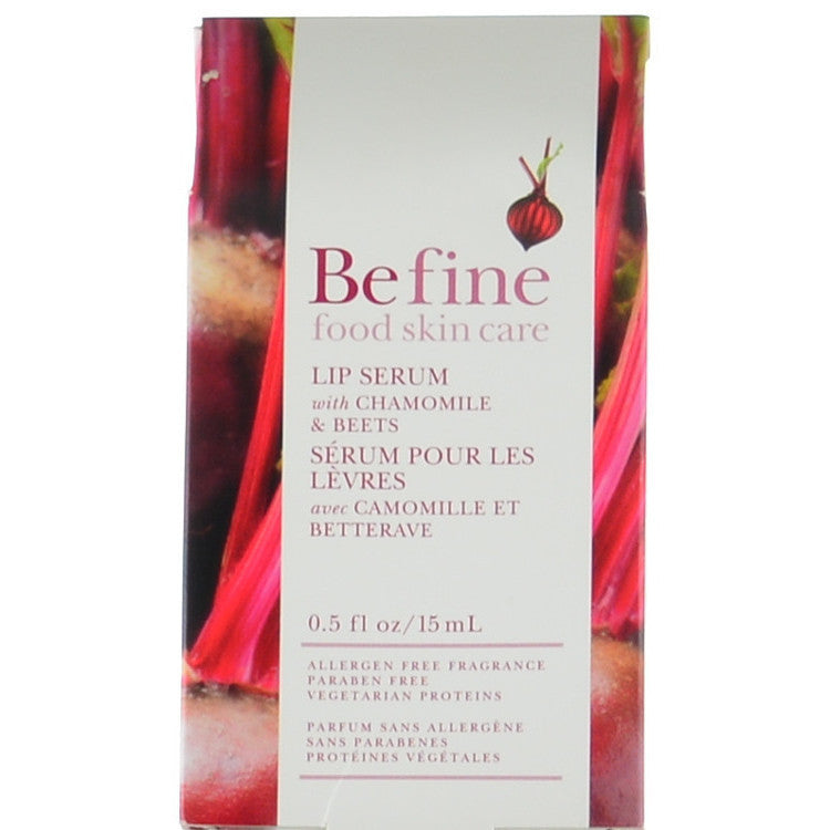 BeFine Food Skin Care Lip Serum with Chamomile and Beets 0.5 oz