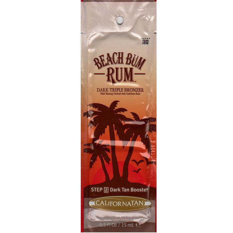 (10 Pack) California Tan Beach Bum Rum Dark Triple Bonzer Sample Size Packets