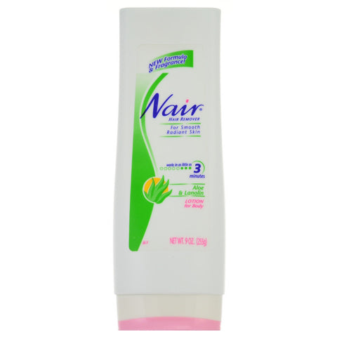 Nair Hair Remover Aloe & Lanolin Lotion for Body 9 oz