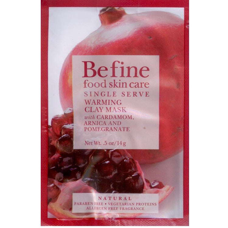 (10 Pack) BeFine Food Skin Care Single Serve Warming Clay Mask Samples