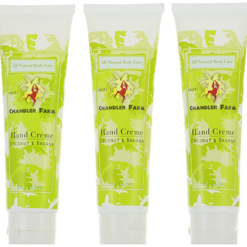 Chandler Farm Knobi's Hand Creme Coconut and Banana (3 Pack)